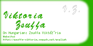 viktoria zsuffa business card